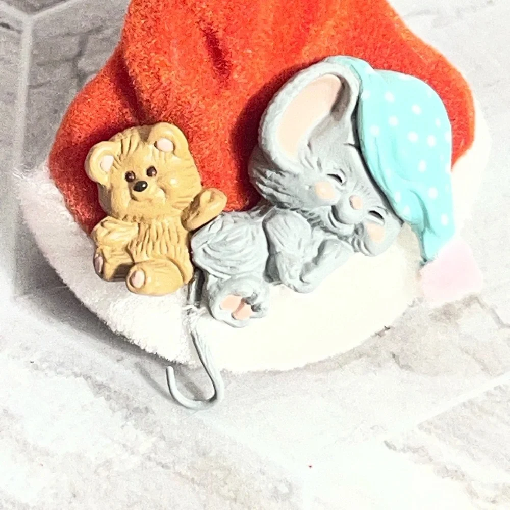 Vintage 1987 Hallmark Keepsake Night Before Christmas Mouse Ornament - Picture 6 of 11